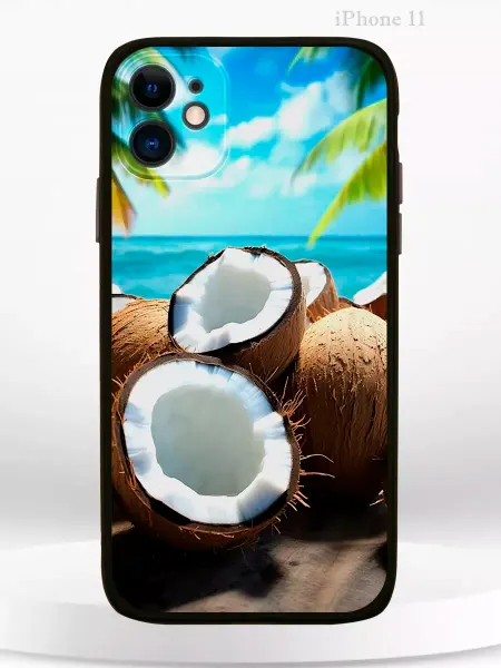 PRINTberries Чехол на iPHONE 11 с принтом кокосы