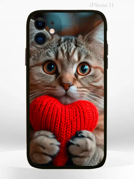 PRINTberries Чехол на iPHONE 11 с принтом милый котик