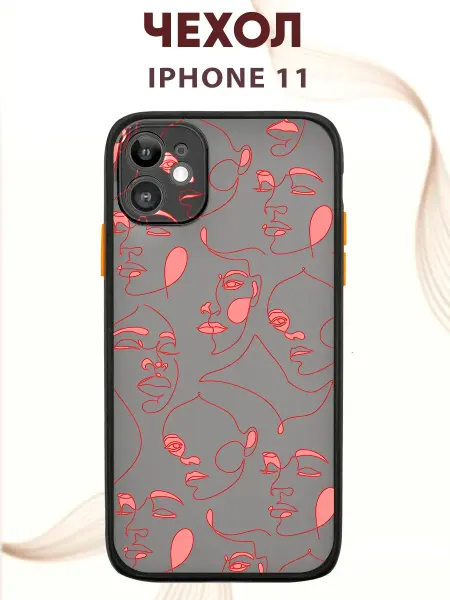 PRINTberries Чехол на Iphone 11 с принтом лицо