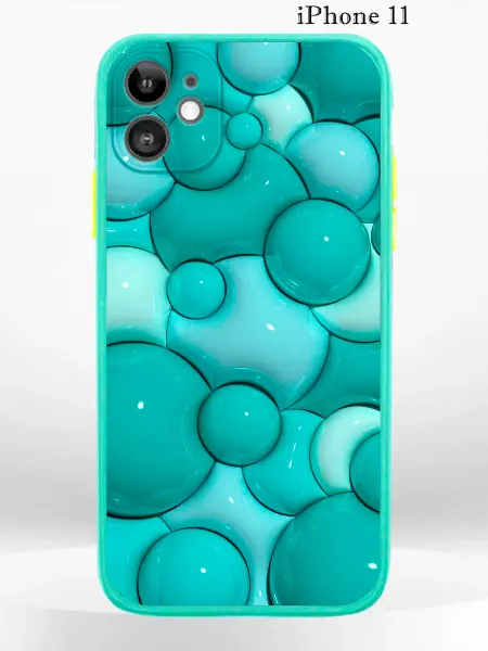 PRINTberries Чехол на iPHONE 11 с принтом пузыри