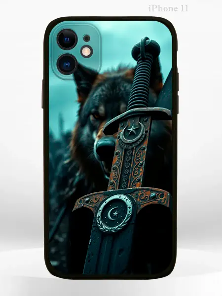 Чехол на iPHONE 11 с модным принтом волк