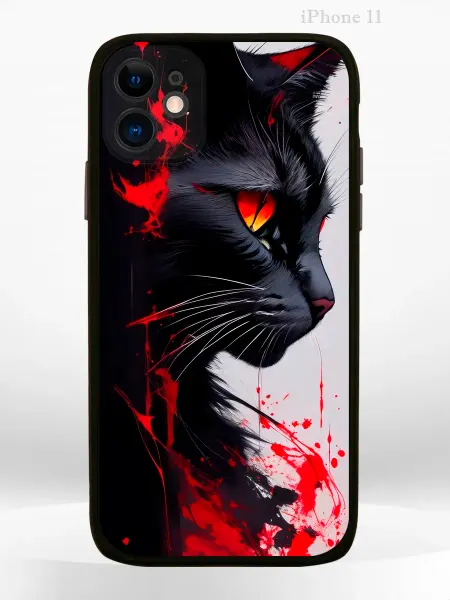 Чехол на iPHONE 11 с принтом кот