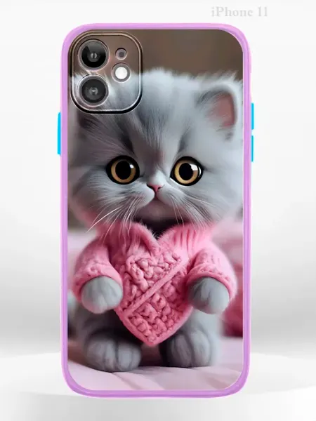 Чехол на iPHONE 11 с принтом милый котенок