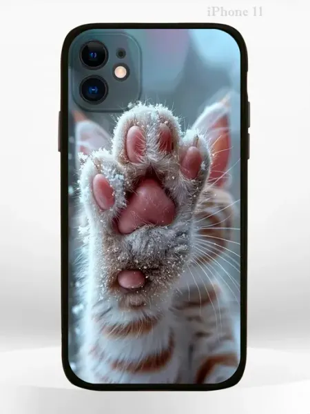 Чехол на iPHONE 11 с принтом лапка