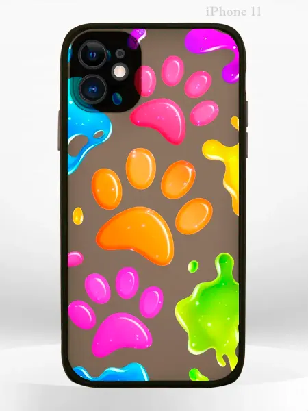 Чехол на iPHONE 11 с принтом лапки