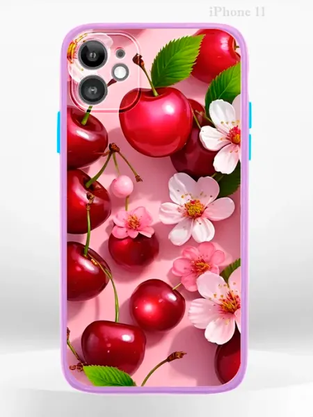 Чехол на iPHONE 11 с принтом черешня