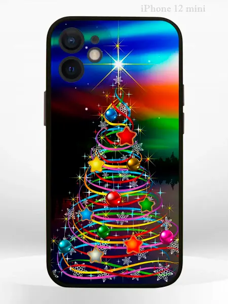 PRINTberries Чехол на iPHONE 12 mini с принтом новогодний Christmas
