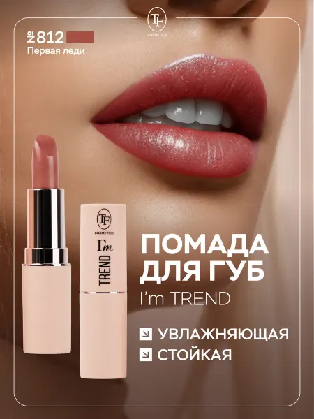 TF COSMETICS Помада для губ увлажняющая стойкая, тон 812