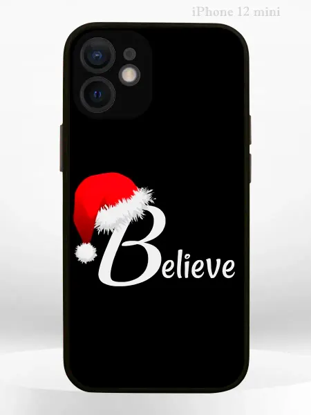 PRINTberries Чехол на iPHONE 12 mini с принтом новогодний phrases