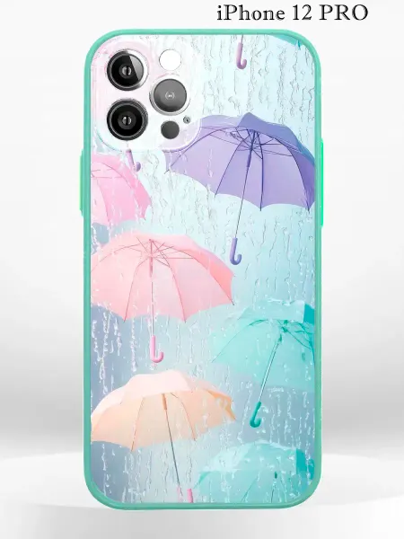 PRINTberries Чехол на iPHONE 12 PRO с принтом зонтики
