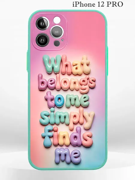 PRINTberries Чехол на iPHONE 12 PRO с принтом надпись