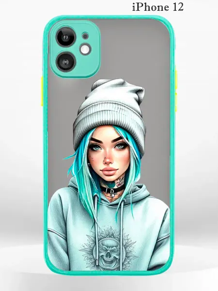 PRINTberries Чехол на iPHONE 12 с принтом девушка