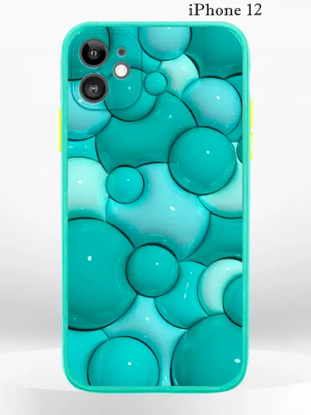 PRINTberries Чехол на iPHONE 12 с принтом пузыри