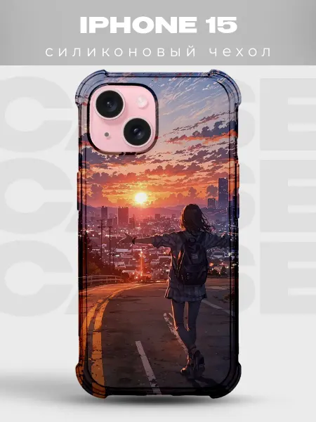 PRINTberries Чехол на iPhone 15 аниме арт 35