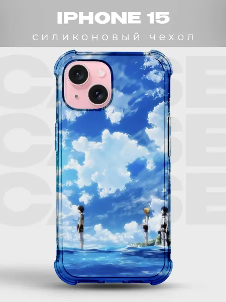 PRINTberries Чехол на iPhone 15 Атака титанов силиконовый