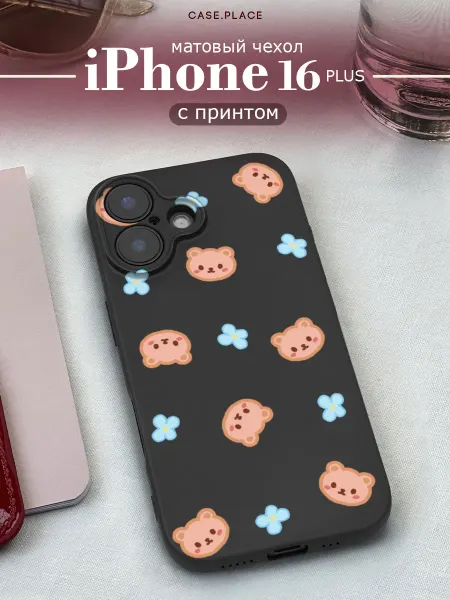 Case Place Чехол на iPhone 16 Plus мишка