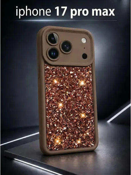 ЧЕХОЛБЕРИ Чехол на Apple iPhone 17 Pro Max защитный с блёстками