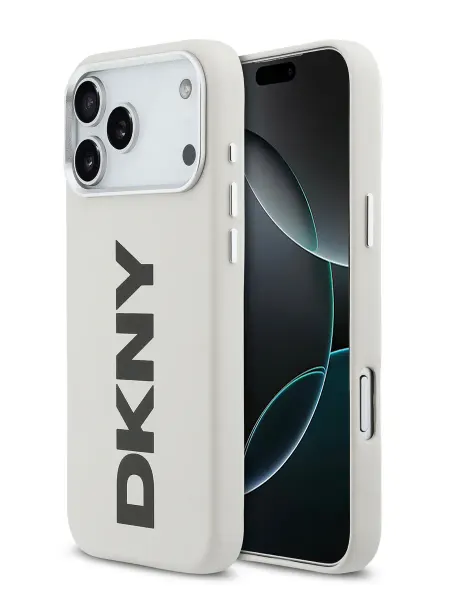 DKNY Чехол на iPhone 17 Pro, из экокожи PU leather, MagSafe