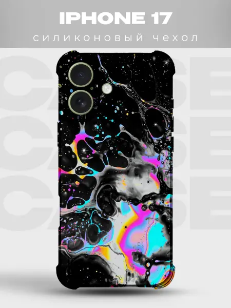 PRINTberries Чехол на iPhone 17 с принтом Тай-дай