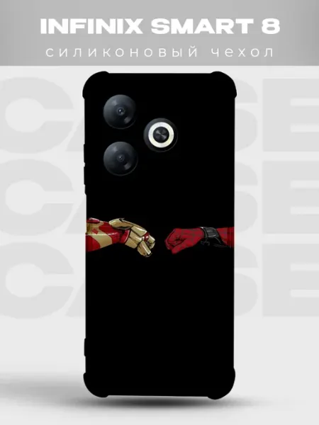 PRINTberries Чехол на Infinix Smart 8 Мстители комикс марвел avengers дум