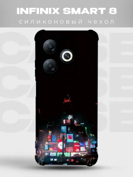 PRINTberries Чехол на Infinix Smart 8 Бэтмен batman dc комикс тёмный рыца