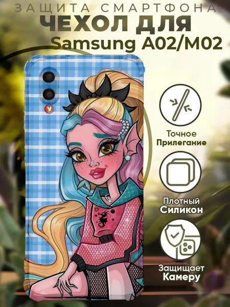 PRINTberries Чехол на SAMSUNG A02 с принтом монстер хай