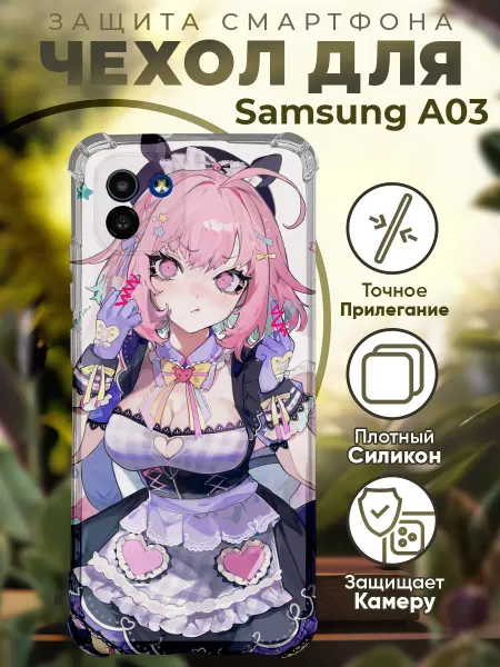 PRINTberries Чехол на SAMSUNG A03 с принтом аниме девушка