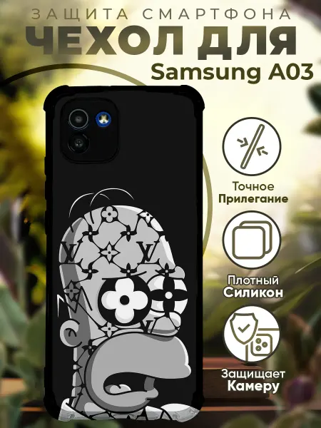 PRINTberries Чехол на SAMSUNG A03 с принтом гомер симсон