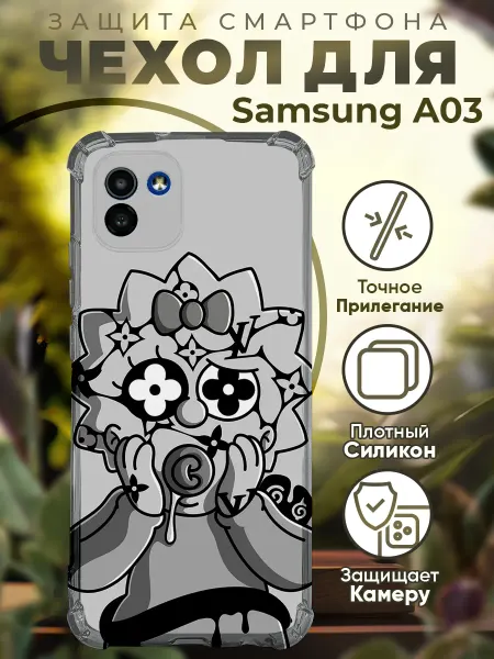 PRINTberries Чехол на SAMSUNG A03 с принтом симсоны