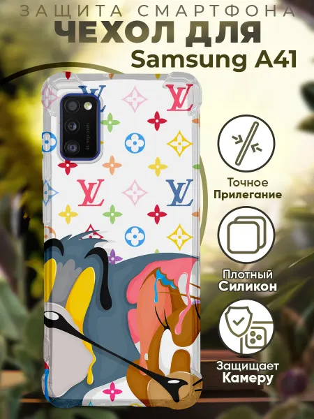 PRINTberries Чехол на SAMSUNG A41 с принтом том и джери луи