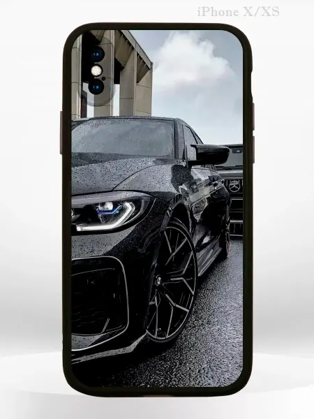 PRINTberries Чехол на Apple iPhone X, iPhone XS с принтом коллаж BMW