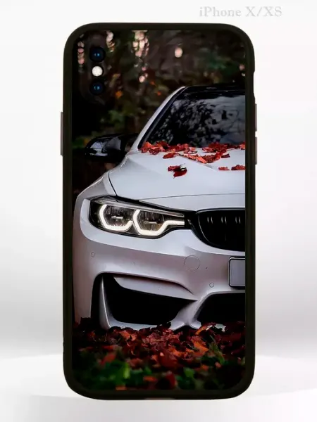 PRINTberries Чехол на Apple iPhone X, iPhone XS с принтом машина BMW