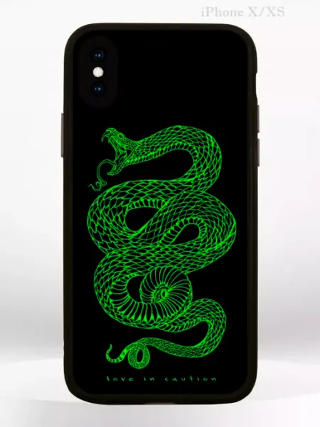 PRINTberries Чехол на Apple iPhone X, iPhone XS с принтом money змея