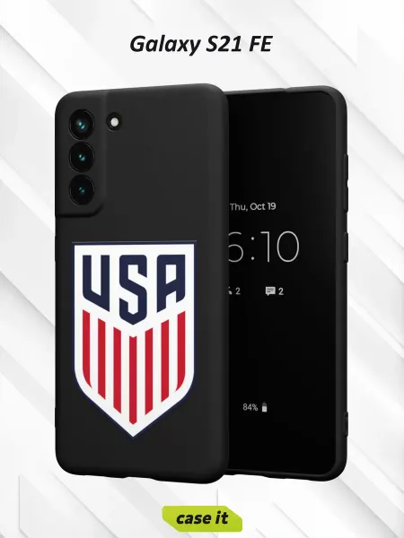 Case it Чехол на Samsung S21 FEс принтом USA