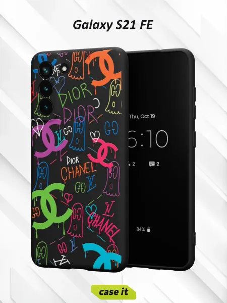 Case it Чехол на Samsung S21 FEс принтом Бренды