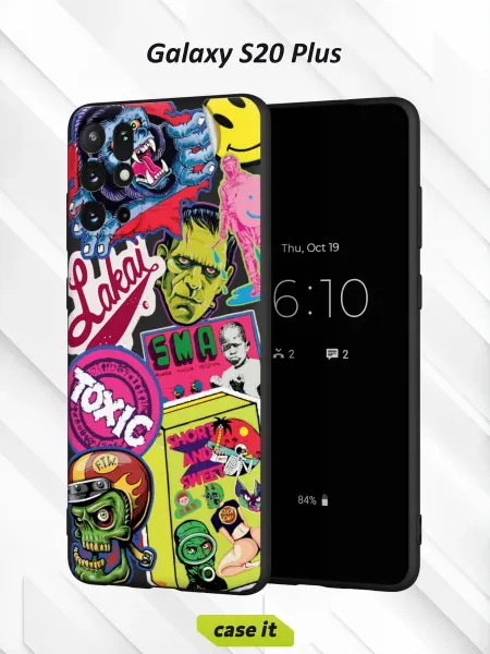 Case it Чехол на Samsung S20+с принтом Toxic mix