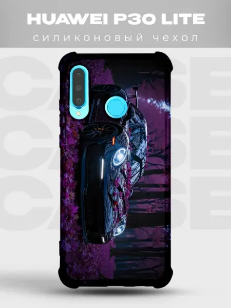 PRINTberries Чехол на Huawei P30 Lite Спорткары тачки дрифт машины авто j