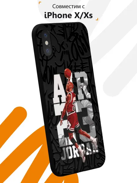 Мобилиус Чехол на iPhone X и XS с принтом Jordan