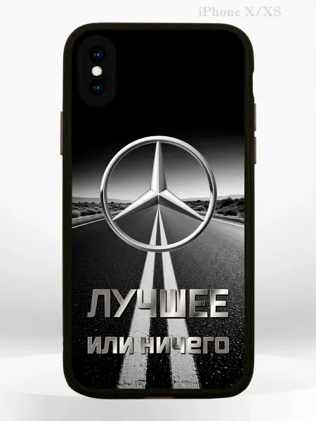 PRINTberries Чехол на iPhone XS, iPhone X с модным принтом Mercedes
