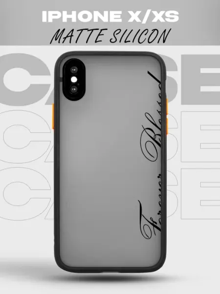 PRINTberries Черный матовый чехол на iPhone X XS Y2K pinterest