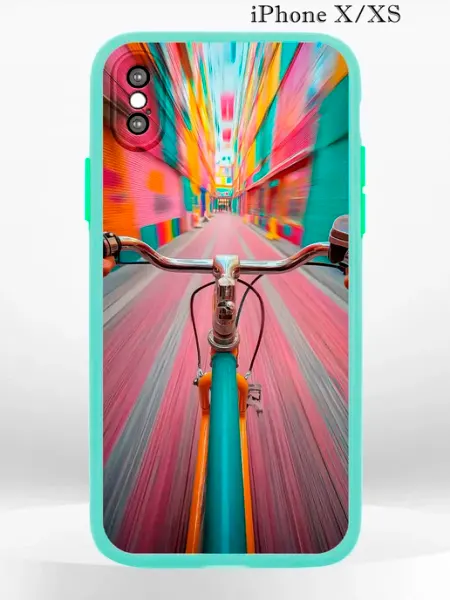 PRINTberries Чехол на iPHONE XS X с принтом велосипед
