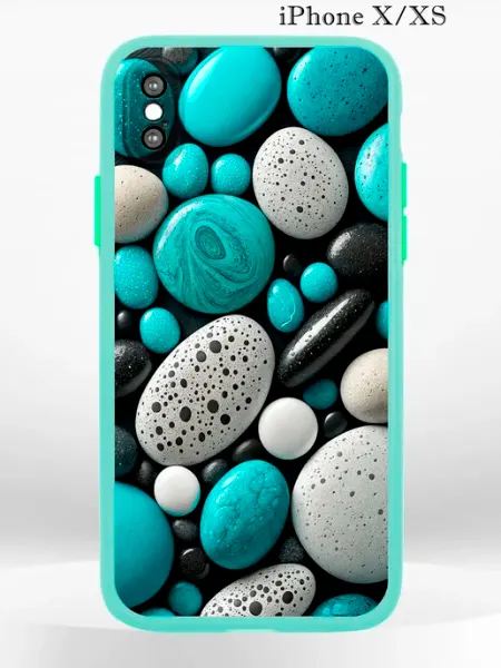 PRINTberries Чехол на iPHONE XS X с принтом морские камушки