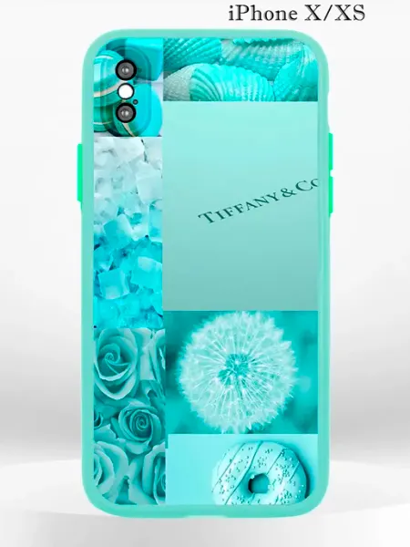 PRINTberries Чехол на iPhone XS X с принтом новогодний коллаж