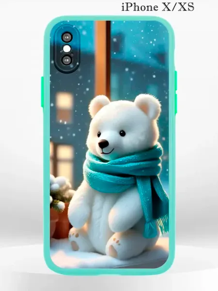 PRINTberries Чехол на iPHONE XS X с принтом медведь