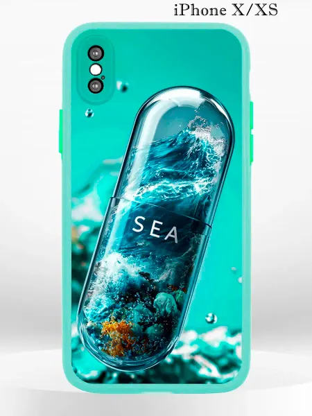 PRINTberries Чехол на iPHONE XS X с принтом море