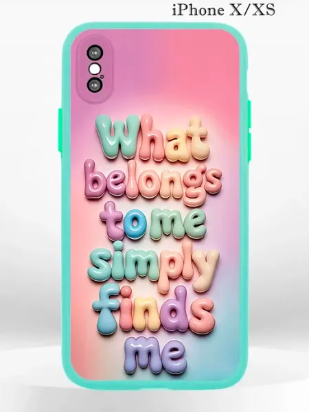 PRINTberries Чехол на iPHONE XS X с принтом надпись