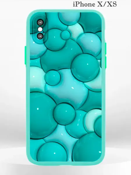 PRINTberries Чехол на iPHONE XS X с принтом пузыри