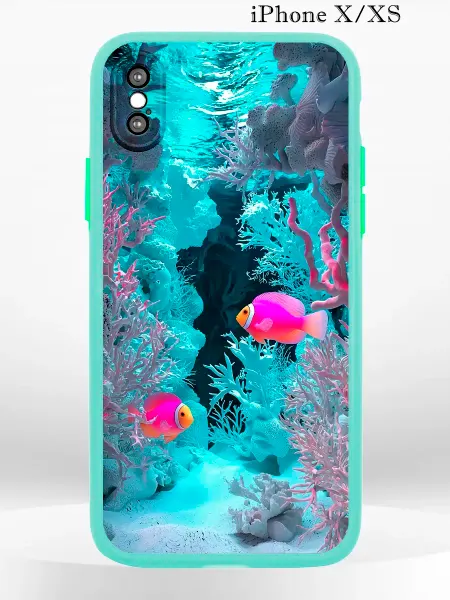 PRINTberries Чехол на iPHONE XS X с принтом рыбки