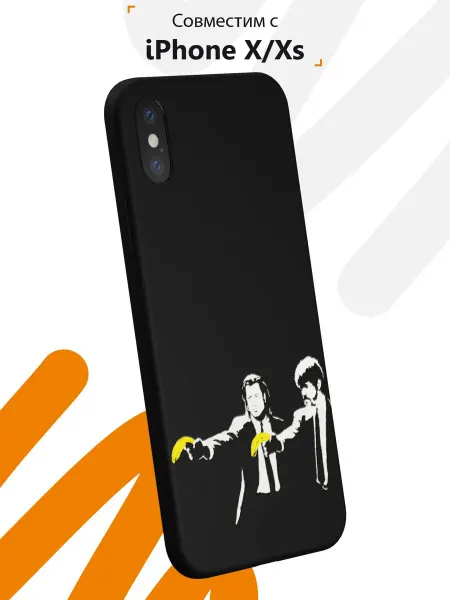 Мобилиус Чехол на iPhone X и XS с принтом Криминальное чтиво