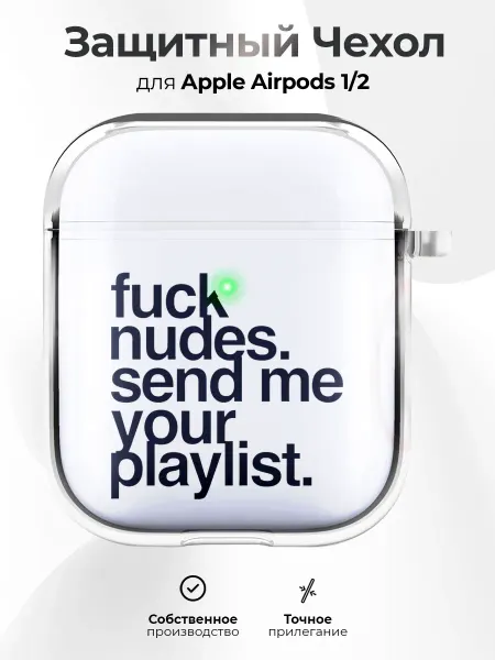 RR Case Чехол на AirPods 1 2 с принтом y2k